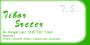 tibor sreter business card